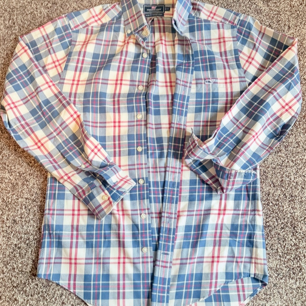 Vineyard Vines Multicolor Flannel Plaid Shirt